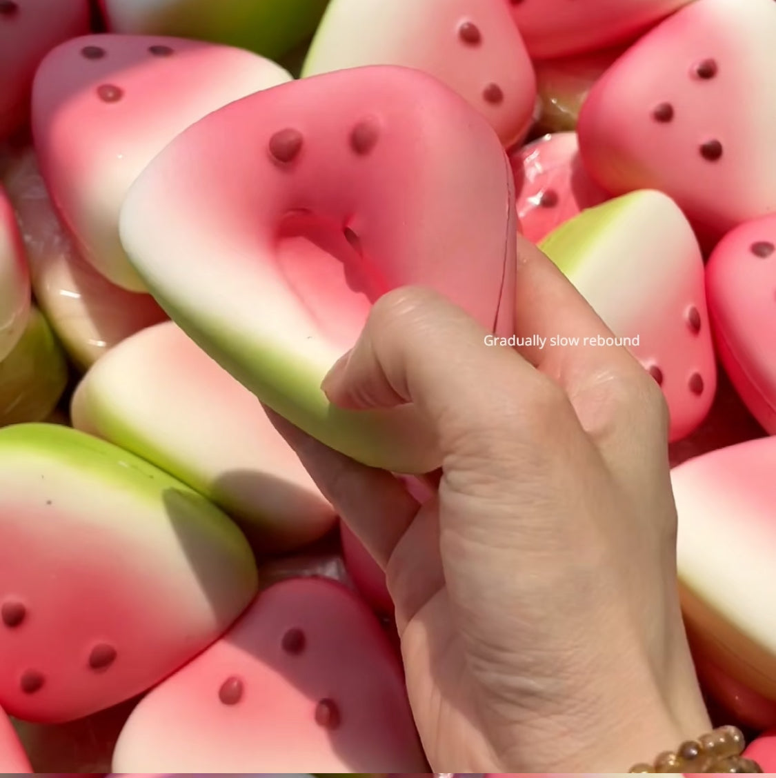 Watermelon Squishy - Slow-Rising Foam Stress Toy