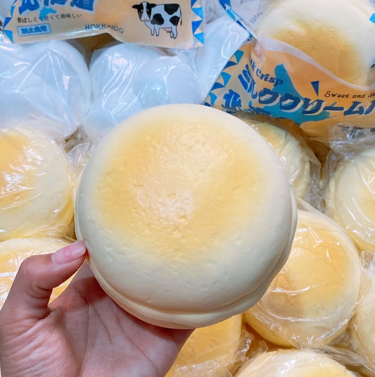 Jumbo Milk Bun Squishy - Slow-Rising Scented Stress Toy