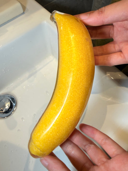Banana Slushy Squishy - Zero Bounce-Back Stress Toy