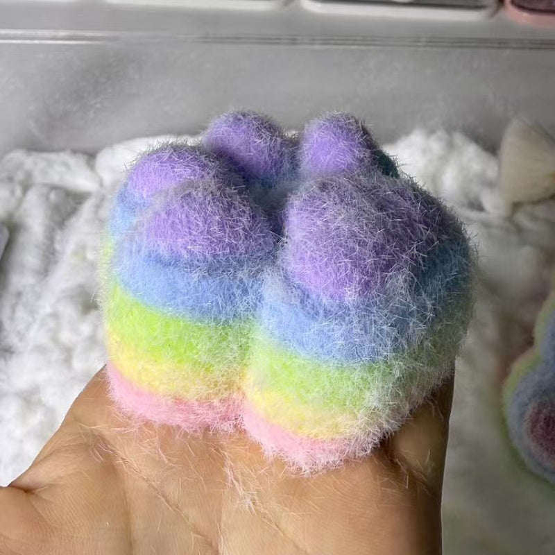 Rainbow Cat Paw Taba Squishy - Soft Silicone Fidget Toy
